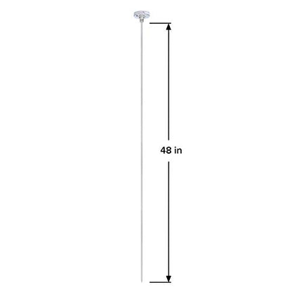 REOTEMP Heavy Duty Compost Thermometer - Fahrenheit and Celsius (48 Inch Stem), Made in The USA - size: 48 Inch Stem