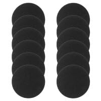 Homesweet 6.7inch Charcoal Filters for Kitchen Compost Bin Pail Replacement Filter Countertop Home Bucket Refill Sets, Made of Activated-Charcoal Material, 5mm in Thickness, 12Pcs