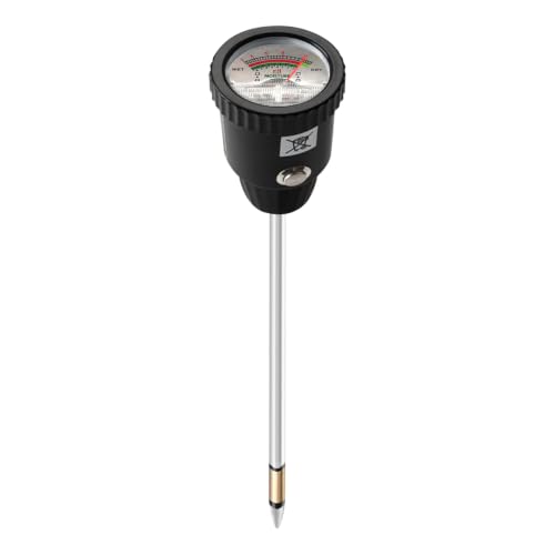 Soil pH Meter 3-in-1, Soil Moisture Meter with Light Tester for Gardening, Soil pH Tester for Plants No Battery Required, Moisture Light for Indoor Outdoor Potted Plants Lawn Farm