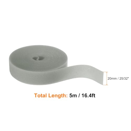 HARFINGTON Garden Plant Tape 16.4ft 25/32" Reusable Ties Strap Gray - color: Gray, size: 16.4ft x 25/32"