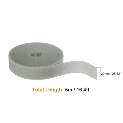 HARFINGTON Garden Plant Tape 16.4ft 25/32" Reusable Ties Strap Gray - color: Gray, size: 16.4ft x 25/32"