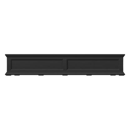 Mayne Fairview 60in Self-Watering Rectangular Window Box Planter, Black - color: Black, size: 60in