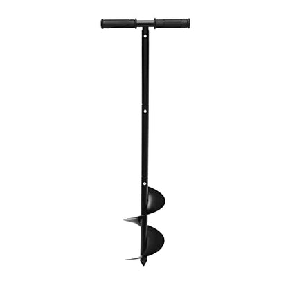 Manual Post Hole Digger 6" x 33.46" Hand Drill Auger Post Hole Digger Earth Garden Auger Drill Spiral Drill Planter for Bulb, Flower, Tree, Seedlings, Bedding Plants