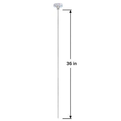 REOTEMP Heavy Duty Compost Thermometer - Fahrenheit and Celsius (36 Inch Stem), Made in The USA - size: 36 Inch Stem