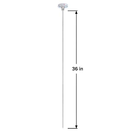 REOTEMP Heavy Duty Compost Thermometer - Fahrenheit and Celsius (36 Inch Stem), Made in The USA - size: 36 Inch Stem