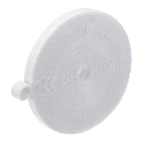 M METERXITY 1-Roll Garden Plant Tape, 33 ft x 0.4 in Garden Hook and Loop Plant Ties Multi-Purpose Use Adjustable and Reusable Twist Wire Tape for Plants/Flowers/Vines [White] - color: White, size: 33 ft x 0.4 in