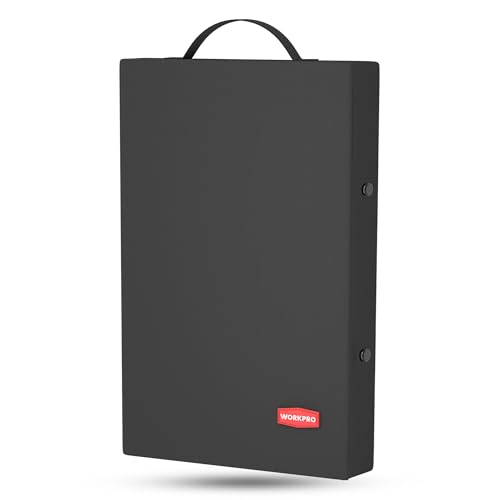 WORKPRO 17" Kneeling Pad with Removable Cover, Soft NBR Foam Cushioning - color: Black