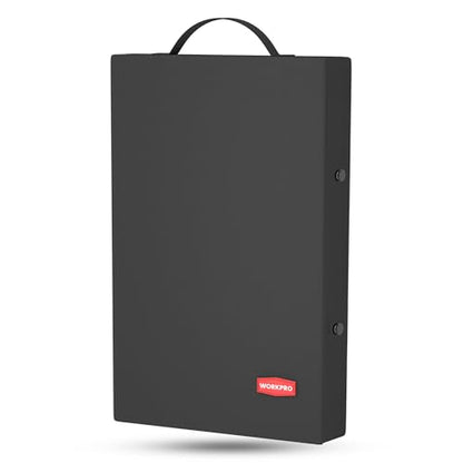 WORKPRO 17" Kneeling Pad with Removable Cover, Soft NBR Foam Cushioning - color: Black