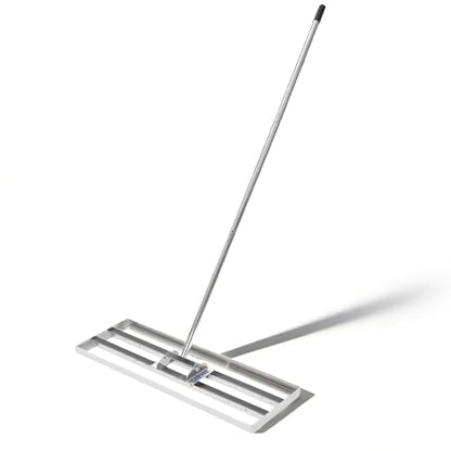 Garvee Lawn Leveling Rake, 36" x 10" Level Lawn Tool, Heavy Duty Stainless Steel Lawn Leveler Tool with 6.5 FT Extended Handle, Yard Leveling Rake Suit for Garden, Golf Lawn, Farm - size: 36x10'' 6.5FT
