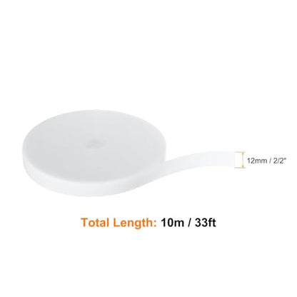HARFINGTON Garden Plant Tape 33ft 1/2" Reusable Ties Strap White - color: White, size: 33ft x 1/2"