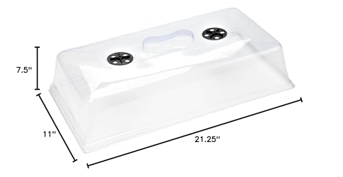Bootstrap Farmer 32 Cell Seed Starter Kit, 2-Pack with 6 Inch Domes and Heavy Duty 1020 Trays, Reusable Propagation System for Commercial Growers - size: 2 Cell, 2 Flat, 2 Dome