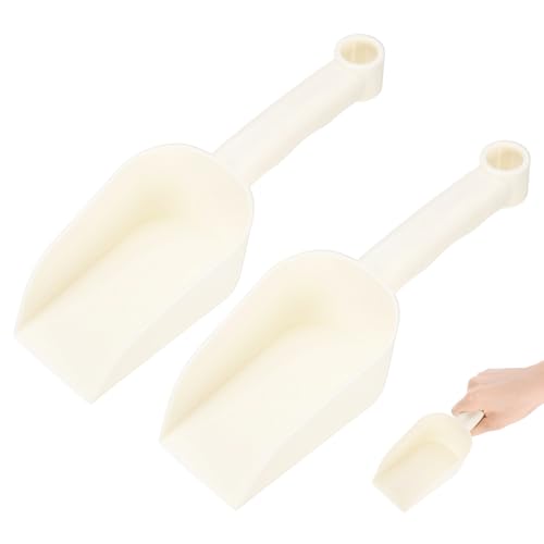M METERXITY 2-Pack Garden Shovel Trowel Hand Shovels, 23cm/9.06 Inch Plastic Gardening Tools for Digging, Transplanting, Soil Loosening and Planting, Ergonomic Handle [Light Beige] - color: Light Beige, size: Small