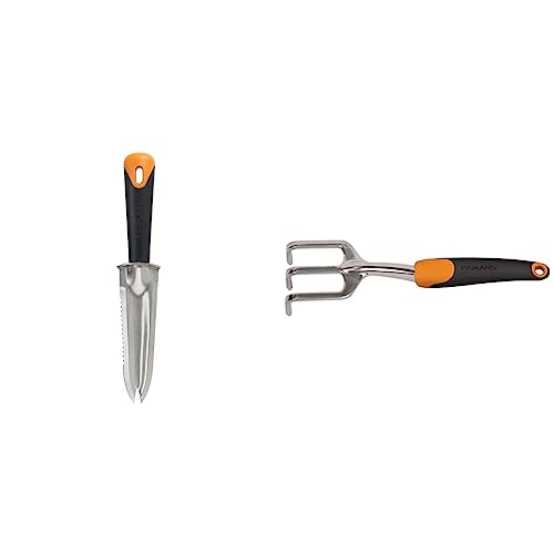 Fiskars Big Grip Garden Knife (70796935J) & 384240-1001 384240-1007 Cultivator, Multicolor