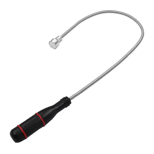 Flexible Magnetic Pickup Tool 24" Long Bendable Magnet Snake Retriever Stick, Bend-It Magnet Pick-Up Sweeper for Hard-to-Reach Car Keys, Screws, Nuts, Bolts, USB, Sink Drains (Big Head) - size: Big Head