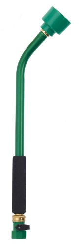Dramm Sunrise Soft Rain Watering Spray Wand – 16” Long, Green – Gentle Full-Flow Spray with Shut-Off Valve & 8” Foam Grip – Lightweight & Durable for Gardens, Hanging Baskets & Planters - color: Green, size: 16 Inches