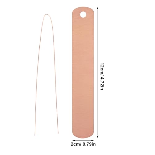 BESTonZON 30 Hanging Metal Garden Labels with 30 Copper Wires, 12 × 2 cm Markers for Pots, Trees and Nursery Plants