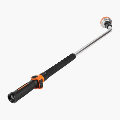 36in Heavy Duty Garden Hose Wand with 8 Spray Patterns and 180° Swivel Head, Aluminum Alloy Nozzle with On/Off Thumb Control for Lawns, Patios, Cars, and Pets