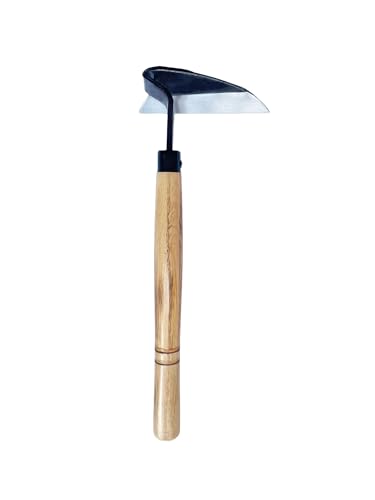 Left Handed Gardening Tools, Garden Hoe, Crack Weeder, Japanese Weeding Sickle, Grass Cutter Hand Tools for Lawn, Yard, Patio, Farming