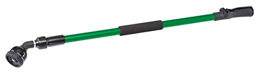 Dramm Telescoping RainSelect Rain Wand – 9 Pattern Adjustable Spray Head, One Touch Thumb Valve, Extends 34–55 Inch Aluminum Watering Wand for Garden Hose – Green - color: Green, size: Telescoping