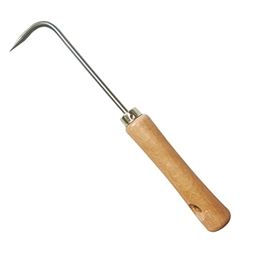 Crack Weeder Crevice Weeding Tool | Stainless Steel L-Shape Single-Claw Hook | Crevice Weed Remover | Patio Crack Weeder - size: 9.5"Crack Weeder