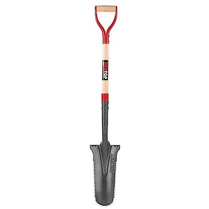 Drain Spade Garden Digging Serrated Shovel 44 inches - style: Garden