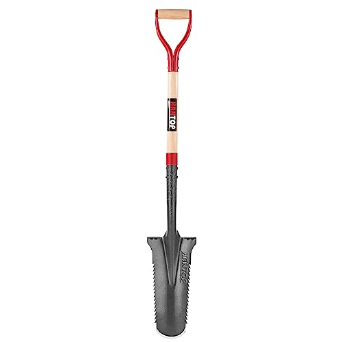 Drain Spade Garden Digging Serrated Shovel 44 inches - style: Garden