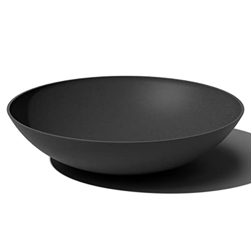 Veradek Mason Series Lane Bowl - Large Outdoor Bowl Planter - color: Black, size: 8"H x 32"DIA