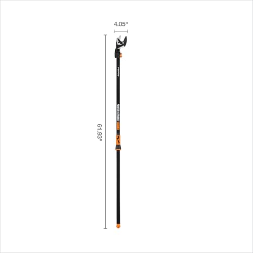 Fiskars 5 Ft Compact Cordless Tree Trimmer, Rotating Pruner Head, Yard Care - style: 5 ft Rope-Free Pruner