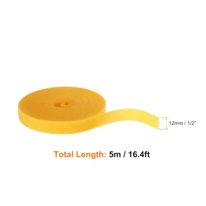 HARFINGTON Garden Plant Tape 16.4ft 1/2" Reusable Ties Strap Yellow - color: Yellow, size: 16.4ft x 1/2"