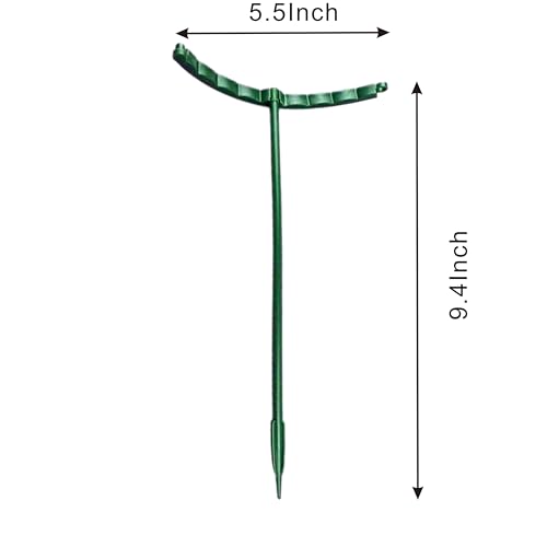 Plastic Plant Support Stakes, Large DIY Plant Support Ring Plant Support Cage, Garden Flower Support for Tomato,Monstera, Peony, Hydrangea, Climbing Plants Indoor Outdoor (Green, 10 Pack)