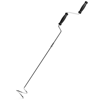 Stainless Steel Compost Aerator Tool - Manual Turner & Mixer for Compost Tumblers and Bins | Faster Decomposition, Rust-Proof - size: Double Handle
