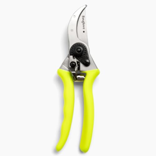 Foxglove Pruning Shears - Bypass Hand Pruners, Japanese SK5 Blades Shears