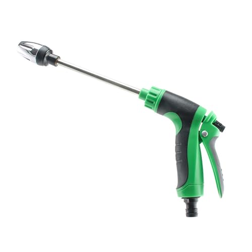 High Pressure Long Rod Car Wash Water Sprinkler Household Car Wash Tool Metal Extension Rod Gardening Hand Tool Extendable Garden Irrigation Wand - color: Green