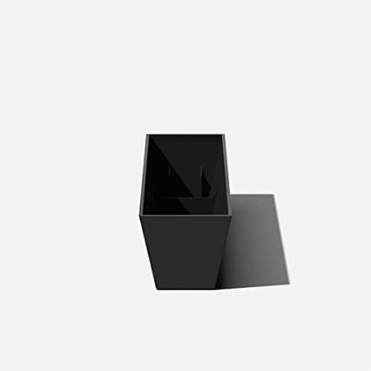 Veradek Pure Series Window Box Planter - Tapered Outdoor Planter - color: Black, size: 36 inch - 2 Pack