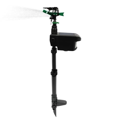 Motion Activated Sprinkler to Deter Animal Cat, Birds, Dogs Repellent Outdoor Lawn, Solar Animal Water Spray Repeller with Motion Sensor for Yard, Garden, Lawn and Orchard