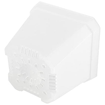 40 PCS 4 Inches Plastic Square Nursery Pot, Transparent Square Plastic Starter Pots with Drainage Hole, Clear Nursery Pots for Your Room, Garden, Office and Balcony Decor - size: 4 Inch 40 PCS