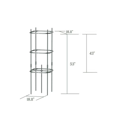 Vego Garden Tomato Cage Tomato Tower 3 Tier for Garden & Pots, Rust-Resistant Tomato Stakes Heavy Gauge Plant Cage Trellis Support for Climbing Vegetables Plants - size: 3 Tier