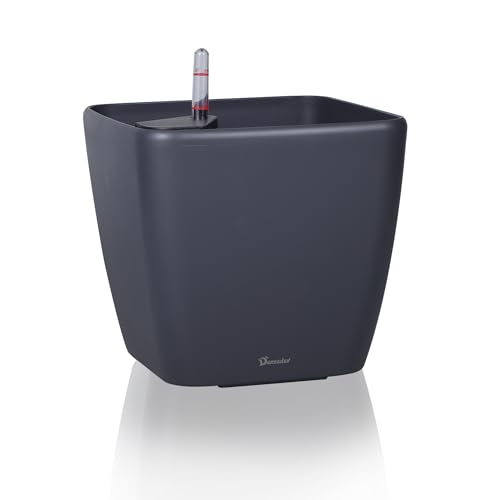 Dexceder 9x8 Self Watering Planter (Slate Gray Matte) - color: Slate Gray, size: 9x8