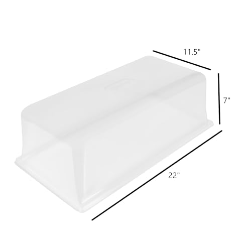 SUNPACK Sundome Plastic Humidity Dome, Clear, 7" - Ideal for Greenhouses or Indoor Growing, Maintains Humidity for Healthy Seedling Growth