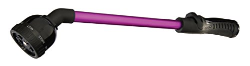 Dramm RainSelect Rain Wand – 16 Inch Aluminum Watering Wand with 9-Pattern Adjustable Spray Head & One Touch Thumb Control Valve – Garden Hose Wand for Containers, Raised Beds – Berry - color: Berry, size: 16"