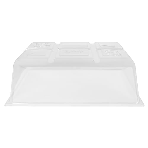 SUNPACK Sundome Plastic Multi-Vented Humidity Dome, Clear, 7" (Pack of 5) - Ideal for Greenhouses or Indoor Gardening, Able to Adjust Humidity with Vents