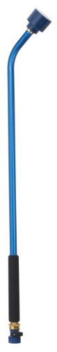 Dramm Sunrise Soft Rain Watering Spray Wand – 30” Long, Blue – Gentle Full-Flow Spray with Shut-Off Valve & 8” Foam Grip – Lightweight & Durable for Gardens, Hanging Baskets & Planters - color: Blue, size: 30 Inches