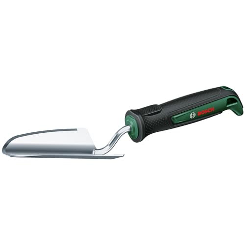 Bosch Garden Hand Tool Trowel (for Digging Or Weeding, Robust, Stainless Steel, Soft Grip Handle, Egonomic Design) - style: Planting Shovel