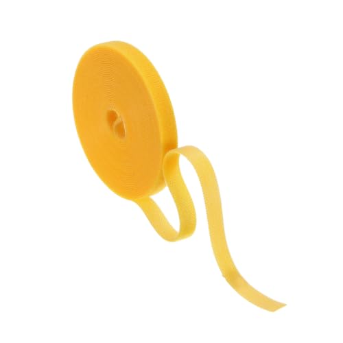 HARFINGTON Garden Plant Tape 16.4ft 25/64" Reusable Ties Strap Yellow - color: Yellow, size: 16.4ft x 25/64"
