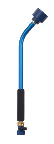 Dramm Sunrise Soft Rain Watering Spray Wand – 16” Long, Blue – Gentle Full-Flow Spray with Shut-Off Valve & 8” Foam Grip – Lightweight & Durable for Gardens, Hanging Baskets & Planters - color: Blue, size: 16 Inches