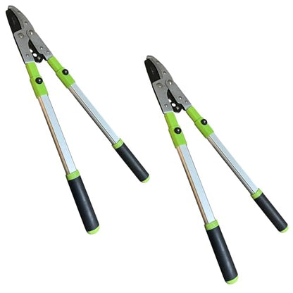 Garden Guru Extendable Anvil Lopper Tree Trimmer with Compound Action, Chops Thick Branches with Ease, 28-40”, Non-Stick High Carbon Steel Blade, Heavy Duty Branch Cutter, 2 Inch Clean Cut Capacity, 2 - size: 2 Pack, style: Extendable Anvil Lopper