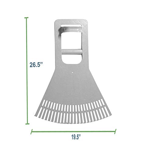 Grabber Scoop Hand Rakes with Leverage Extension Grip - Back Saving Ergonomic Gardening Tool for Lawn and Leaves Clean-up - Made in USA - Model P755