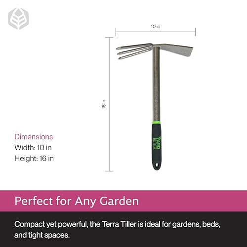 Yard Butler Terra Tiller Hand Cultivator, Rust-Resistant, ITT-4T - style: Tiller