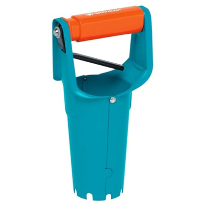 Gardena Bulb Planter - Ideal Accessory for Laying Bulbs with Automatic Release Mechanism and Depth Scale, Made Steel with Duroplast Coating (3412-20)
