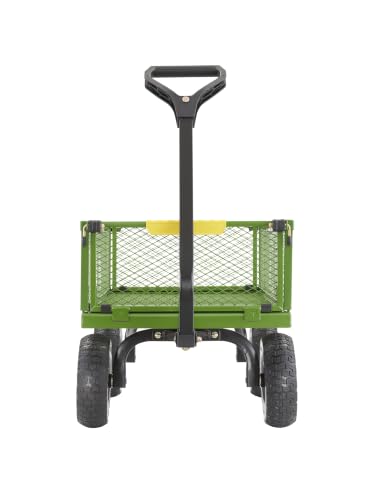 Gorilla Carts Steel Utility Garden Cart, 800 lb. Capacity, Flat Free Tires